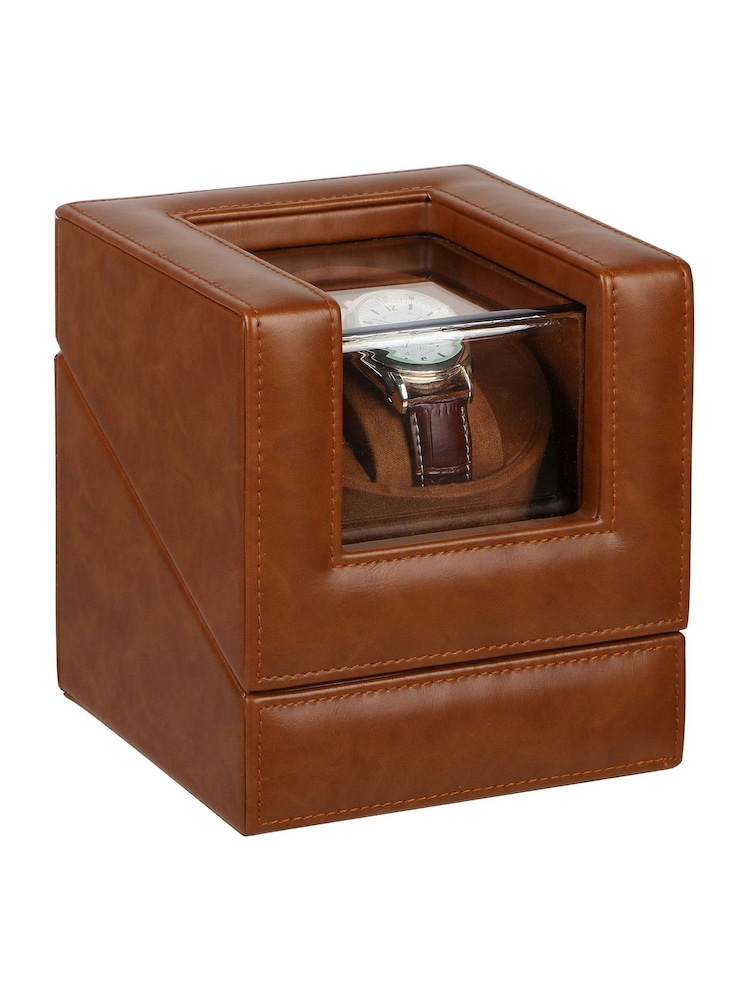 Dibor Tan Brown Tan Brown Single Watch Display Case - Image 2 of 5