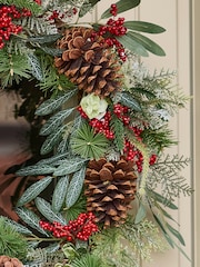 Dibor Green Berry Bushel Wreath - Image 2 of 4
