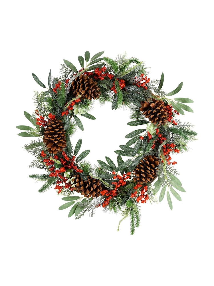 Dibor Green Berry Bushel Wreath - Image 4 of 4