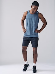 Grey/Blue/Black Active Gym Mesh Vests 3 Pack - Image 4 of 16