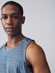 Grey/Blue/Black Active Gym Mesh Vests 3 Pack - Image 6 of 16