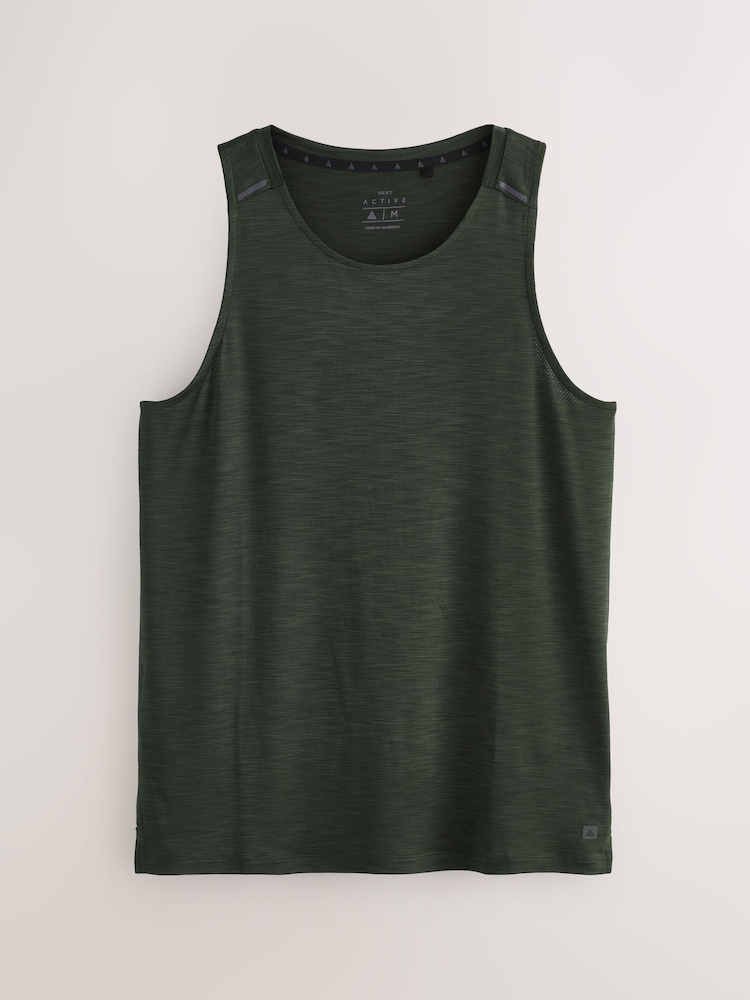 Grey/Blue/Black Active Gym Mesh Vests 3 Pack - Image 9 of 16