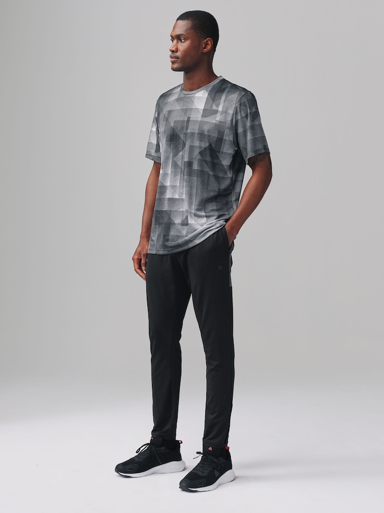 Black/Grey Active Gym Training Joggers - Image 2 of 8