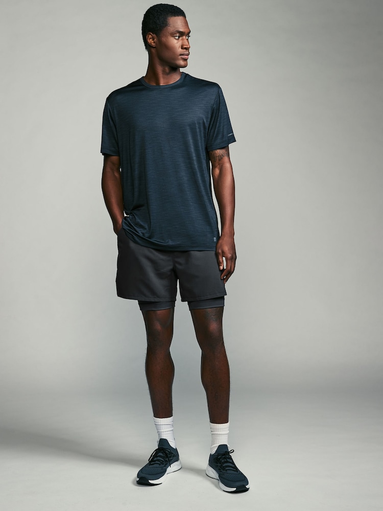 Slate Grey Active Premium 2 in 1 Shorts - Image 2 of 12