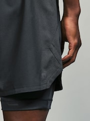 Slate Grey Active Premium 2 in 1 Shorts - Image 5 of 12
