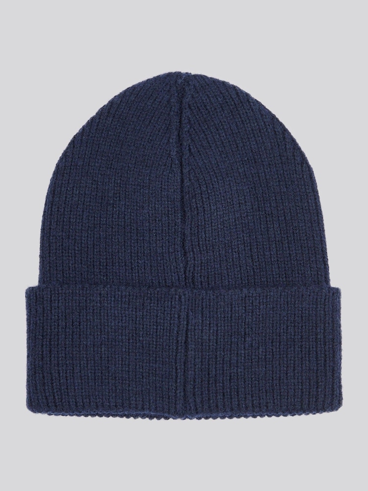 U.S. Polo Assn. Blue Double Horsemen Knit Winter Beanie - Image 2 of 3