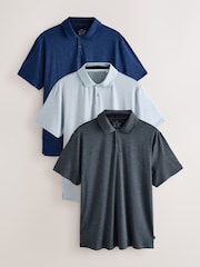 Multi - Polo d'entraînement Active Golf Mesh Hauts 3 Pack - Image 1 de 11