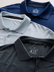 Multi - Polo d'entraînement Active Golf Mesh Hauts 3 Pack - Image 10 de 11