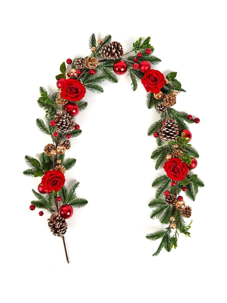 Dibor Green Brockham Rose Garland - Image 5 of 5