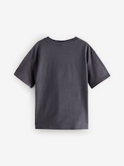 Gris de charbon de bois - Oversized 100% Cotton Disney Lilo and Stitch License T-Shirt (3-16yrs) - Image 4 de 6