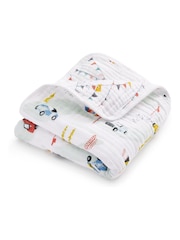 Aden + Anais White Essentials Cotton Muslin Blanket - Image 2 of 7