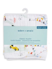 Aden + Anais White Essentials Cotton Muslin Blanket - Image 3 of 7