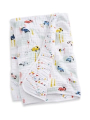 Aden + Anais White Essentials Cotton Muslin Blanket - Image 4 of 7
