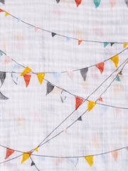 Aden + Anais White Essentials Cotton Muslin Blanket - Image 6 of 7