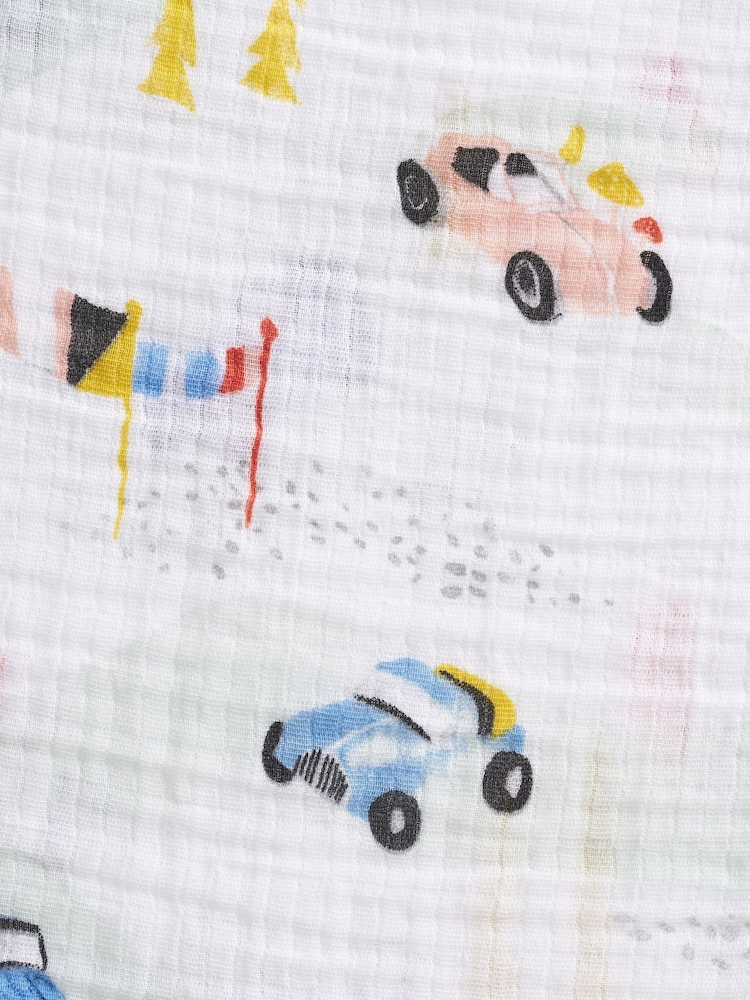 Aden + Anais White Essentials Cotton Muslin Blanket - Image 7 of 7 Aden + Anais White Essentials Cotton Muslin Blanket - Image 7 of 7