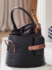 Dibor Black/Copper Coal Bucket with Shovel - Image 1 of 4
