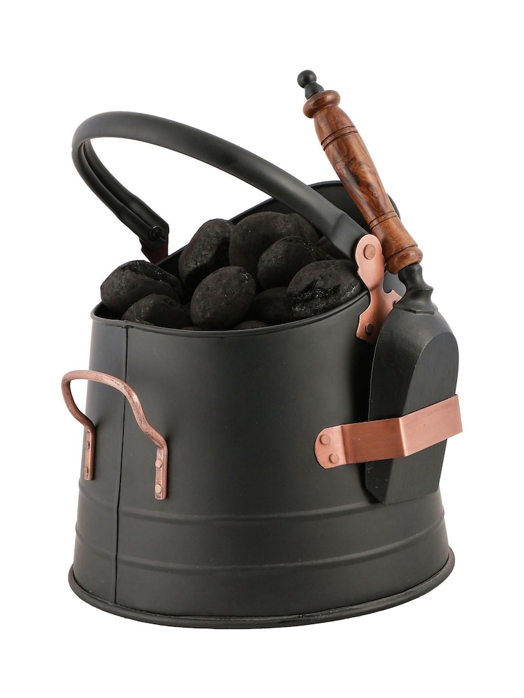 Dibor Black/Copper Coal Bucket with Shovel - Image 4 of 4
