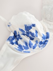Blue 2 Pack Floral Print Non Pad Full Cup Bra - Image 9 of 11