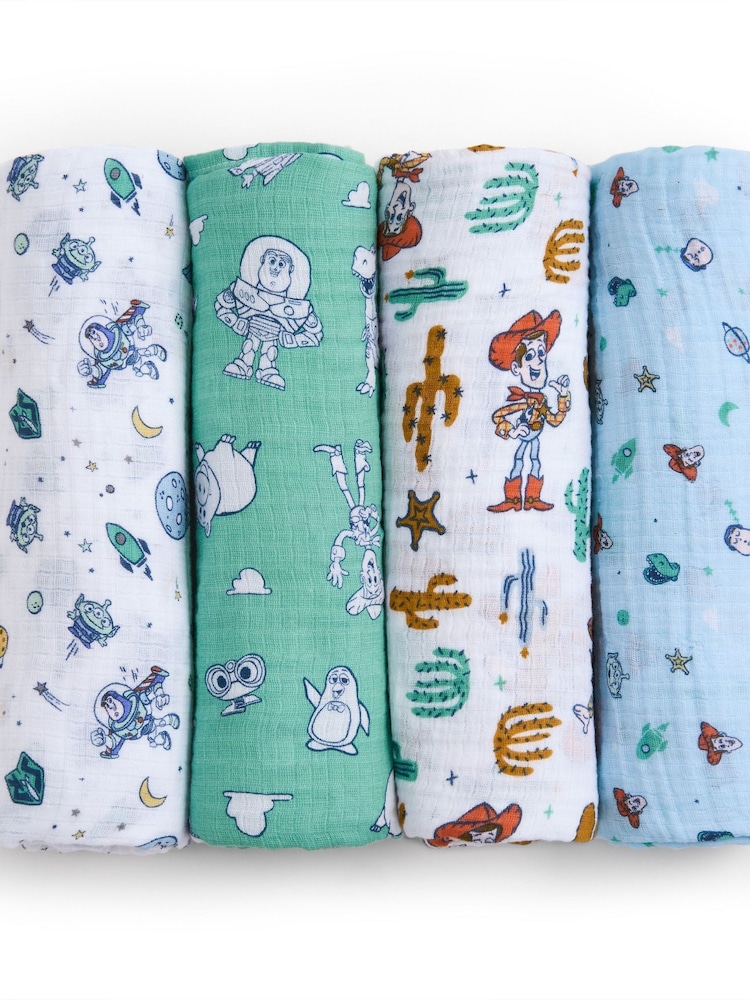Aden + Anais Essentials Cotton Muslin Blanket 4 Pack - Bild 1 von 5