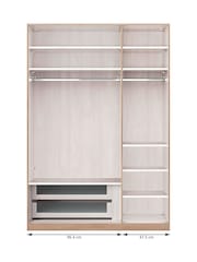 Wiemann Natural Truro Drawer and Shelves Bundle for Triple Hinged Wardrobe - Image 1 of 3