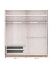 Wiemann Natural Torquay Drawer and Rail Bundle for 4 Door Hinged Wardrobe - Image 1 of 3