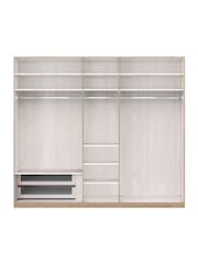 Wiemann Natural Truro Drawer and Shelves Bundle for 5 Door Hinged Wardrobe - Image 1 of 3