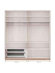 Wiemann Natural Torquay Drawer and Shelves Bundle for 4 Door Hinged Wardrobe - Image 1 of 3