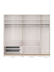 Wiemann Natural Jenson Drawer and Shelves Bundle for 5 Door Sliding Wardrobe - Image 1 of 3