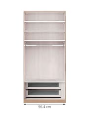 Wiemann Natural Torquay Drawer amd Shelf Bundle for Double Hinged Wardrobe - Image 1 of 3