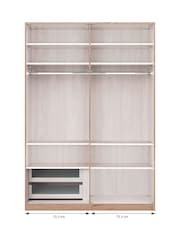Wiemann Natural Peyton Drawer and Shelves Bundle for Triple Sliding Wardrobe - Image 1 of 3