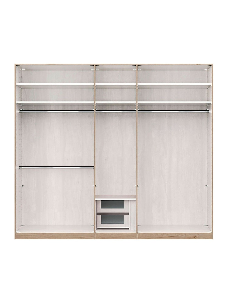 Wiemann Natural Truro Drawer and Rail Bundle for 5 Door Hinged Wardrobe - Image 1 of 3
