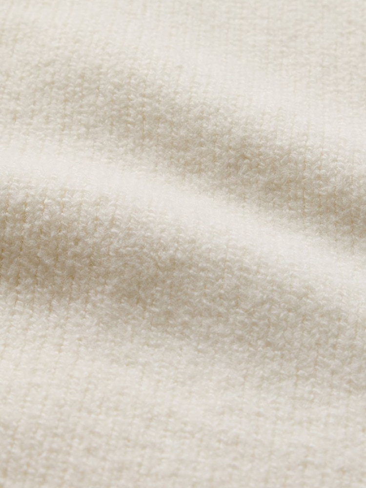 Gap White CashSoft Long Sleeve Crew Neck Cardigan - Image 5 of 5