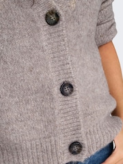 ONLY Brown Cosy Button Up Knitted Cardigan - Image 2 of 7