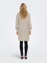Natural - ONLY Cosy Long Knitted Open Cardigan - Imagen 2 de 6