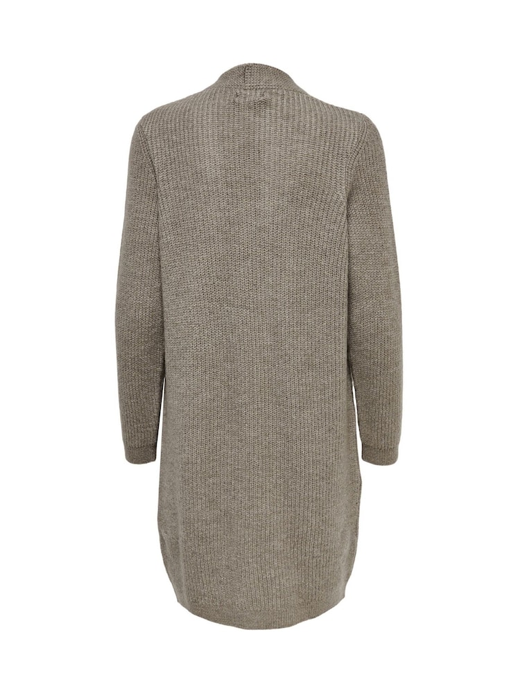 ONLY Brown Cosy Long Knitted Open Cardigan - Image 5 of 5 ONLY Brown Cosy Long Knitted Open Cardigan - Image 5 of 5
