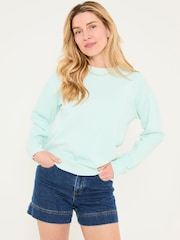 FatFace Georgia Mint Green Crew Sweatshirt - Image 1 of 5