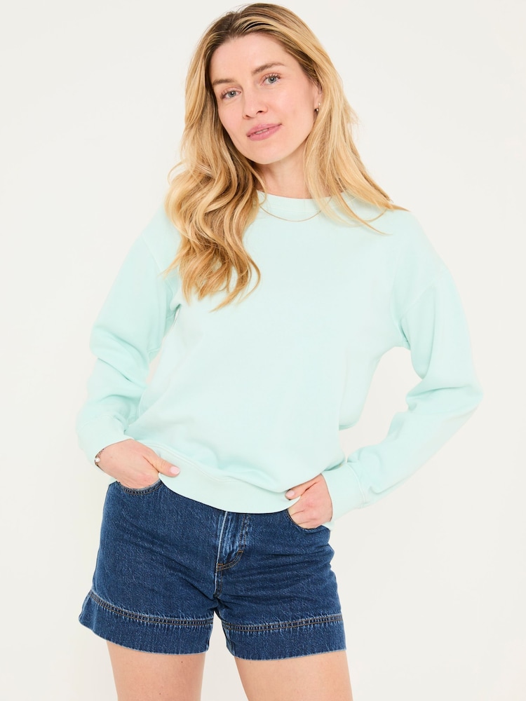 FatFace Georgia Mint Green Crew Sweatshirt - Image 1 of 5