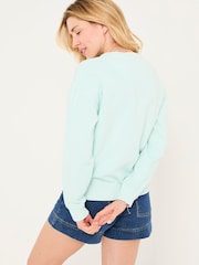 FatFace Georgia Mint Green Crew Sweatshirt - Image 2 of 5