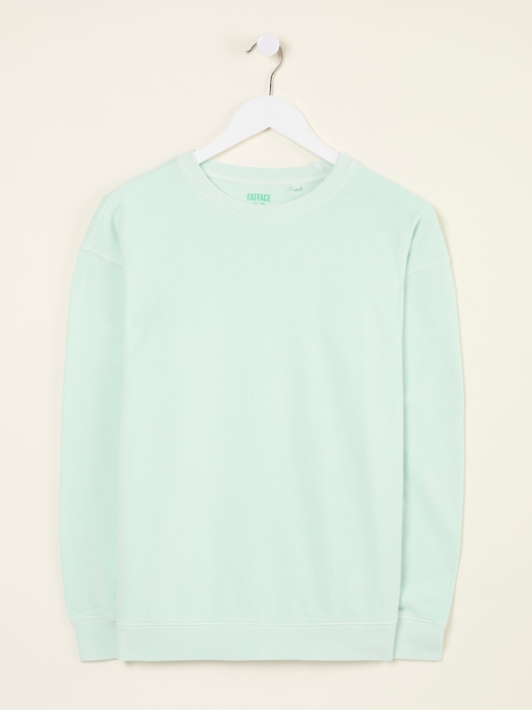 FatFace Georgia Mint Green Crew Sweatshirt - Image 5 of 5