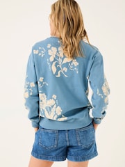 FatFace Floral Print Crew Sweatshirt - صورة 2 من 5