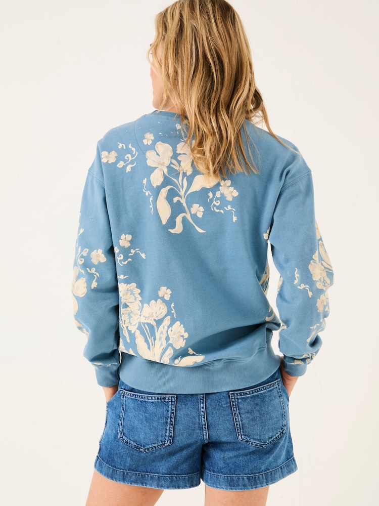 FatFace Floral Print Crew Sweatshirt - صورة 2 من 5