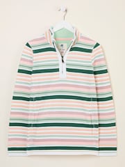 FatFace Airlie Natural Multi Stripe Sweat Top - Image 5 of 5