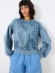 FatFace Beeble Embroidered Crew Sweatshirt - صورة 2 من 8