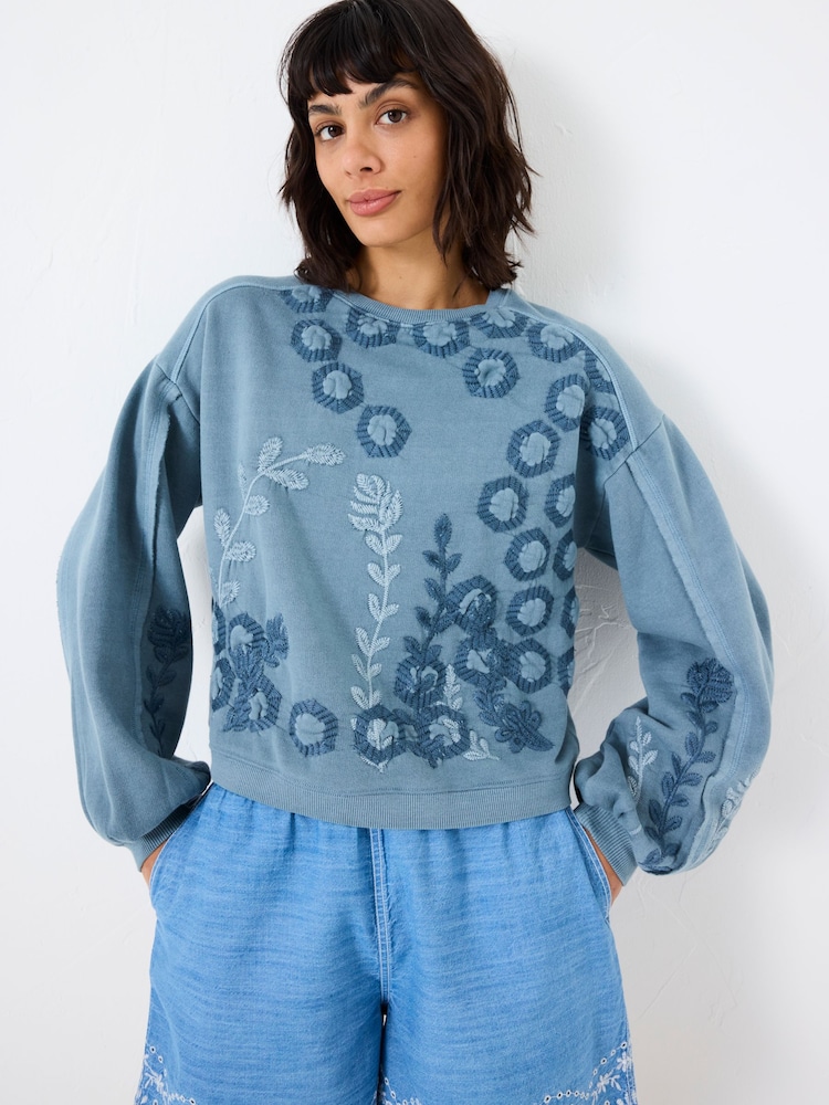 FatFace Beeble Embroidered Crew Sweatshirt - صورة 2 من 8