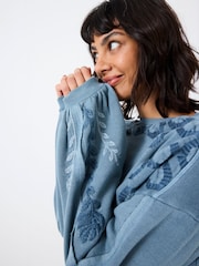 FatFace Beeble Embroidered Crew Sweatshirt - صورة 5 من 8