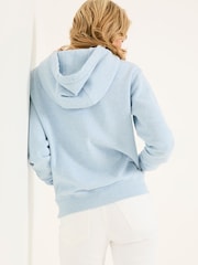 FatFace Izzy Pale Blue Overhead Hoodie - Image 2 of 5