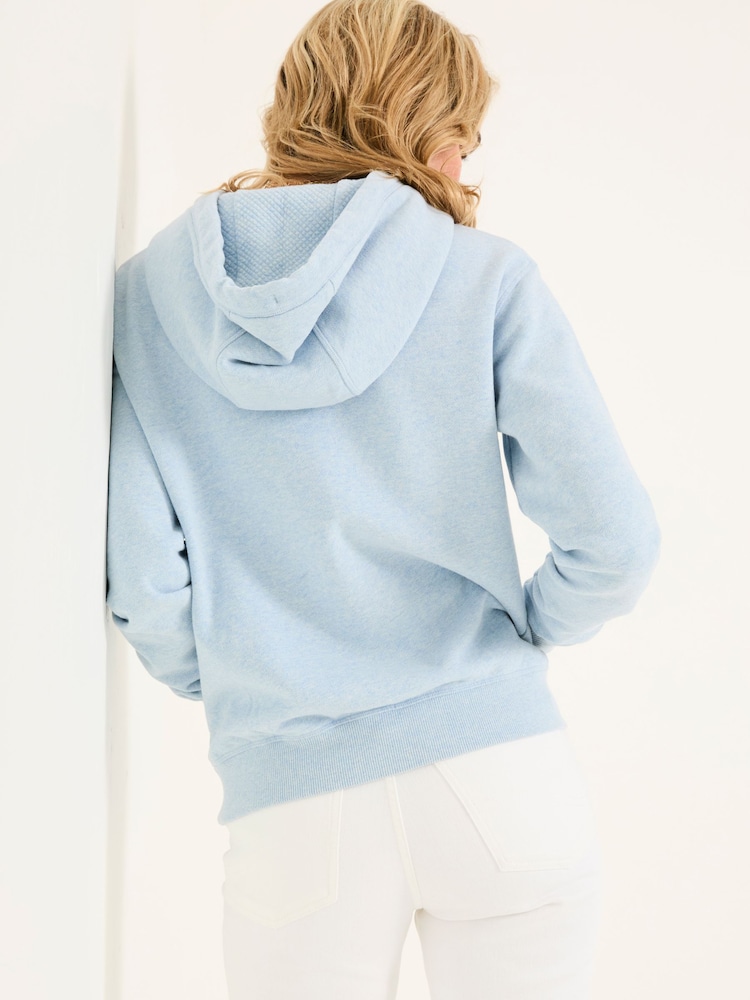 FatFace Izzy Pale Blue Overhead Hoodie - Image 2 of 5