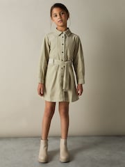 Vestido de pana con cinturón y manga larga Mara de Reiss - Imagen 2 de 4