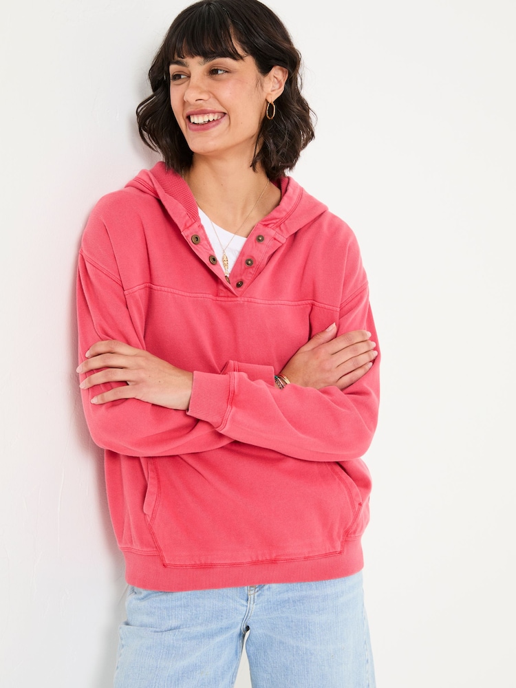 FatFace Bex Rust Red Bex Overhead 100% Cotton Hoodie - Image 1 of 5