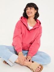 FatFace Bex Rust Red Bex Overhead 100% Cotton Hoodie - Image 3 of 5